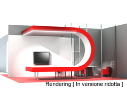 Rendering Stand Aruba PEC realizzato da ATOdesign versione ridotta